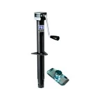 Pro Series Round 2,000 lbs. A-Frame Trailer Jack Sidewind 14" Lift w/ External Gearbox & Footplate