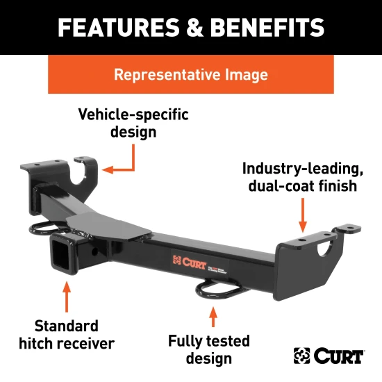 CURT 31081 2-inch front mount trailer hitch for 2017-2020 Nissan Armada