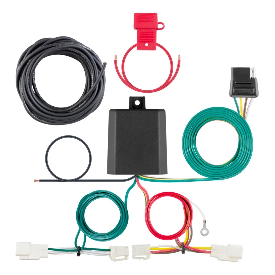 Toyota RAV4 class 3 trailer hitch and 4-flat wiring bundle with 2 inch receiver