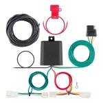 Toyota RAV4 class 3 trailer hitch and 4-flat wiring bundle with 2 inch receiver