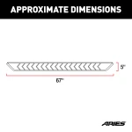 Aries 2051006 polished stainless running boards for 2009-2015 Honda Pilot