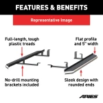Aries 2051006 polished stainless running boards for 2009-2015 Honda Pilot