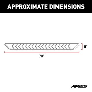 Aries 70-inch polished stainless running boards for 2013-2019 Ford Escape