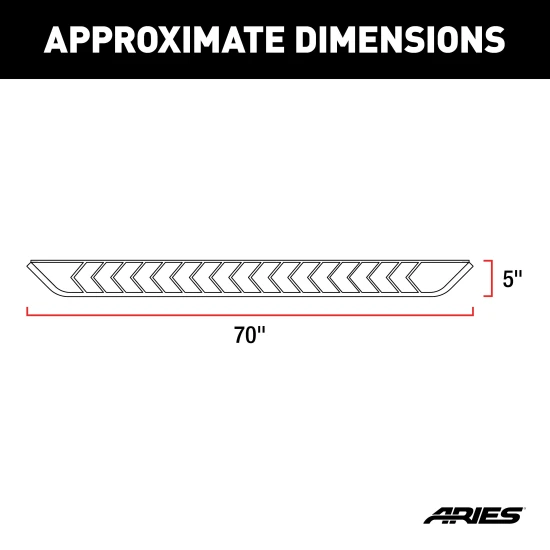Aries 70-inch polished stainless running boards for 2013-2019 Ford Escape