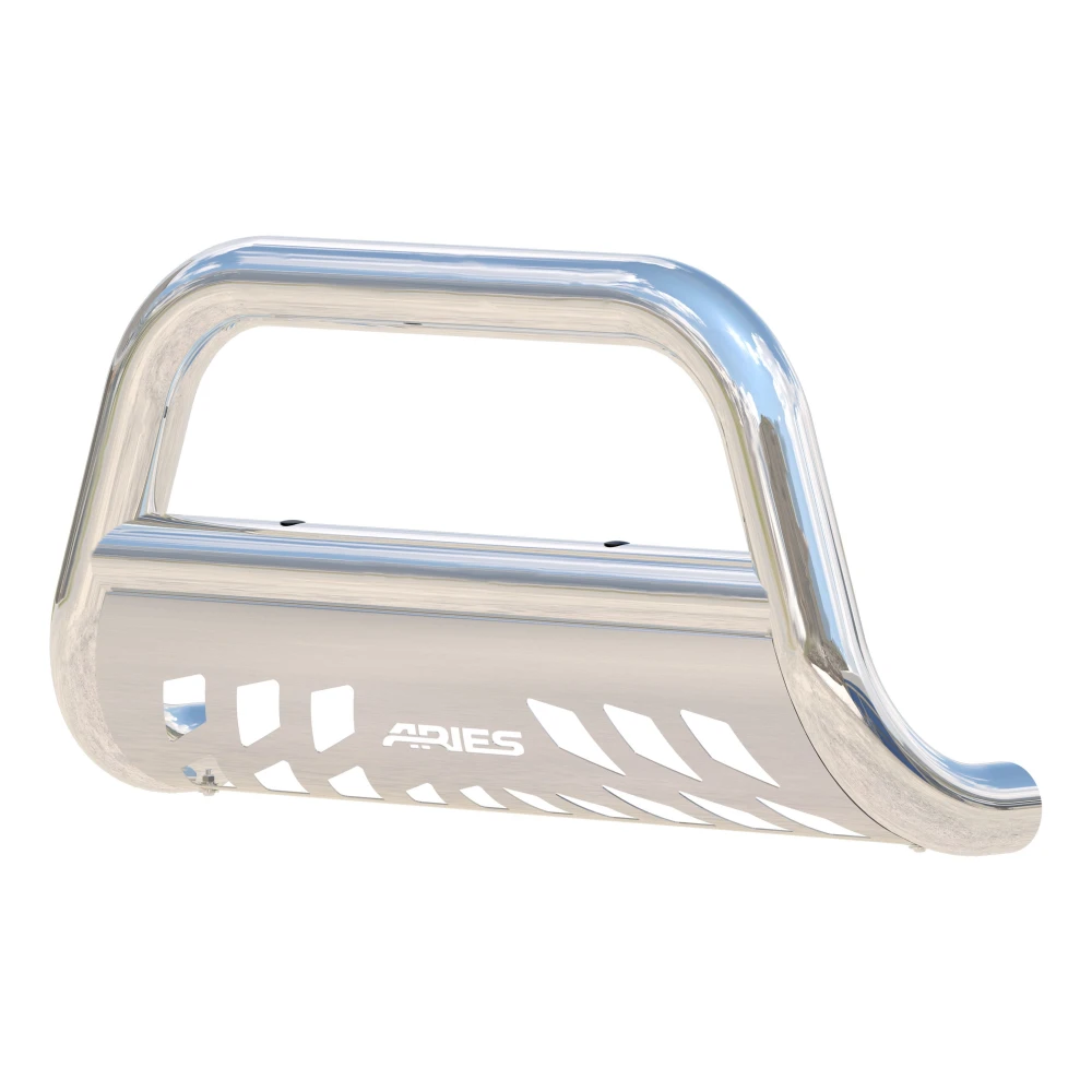 ARIES 35-3006 polished stainless steel 3-inch no-drill bull bar for Ford Super Duty