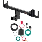 Curt Volkswagen ID. Buzz trailer hitch and 4-flat wiring bundle, Class 3 2 inch receiver kit