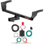 Toyota RAV4 class 3 trailer hitch and 4-flat wiring bundle with 2 inch receiver
