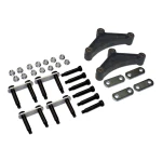 Lippert Replacement Trailer Axle AP Kit with shackle links, mounting hardware, and long equalizers
