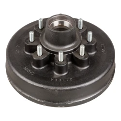 CURT 12 Inch Brake Drum Hub Assembly for 7,000 lbs Axle 8 on 6-1/2 Inch 122096