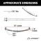 Lippert replacement leaf spring for RV trailer, 26 inch length, 1,750 lbs capacity