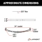 Direct replacement leaf spring for RV trailer, 24-inch length, 1,250 lbs capacity
