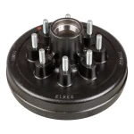 Lippert brake hub fits 7000-lb axle, 8 on 6.5" bolt pattern, iron build