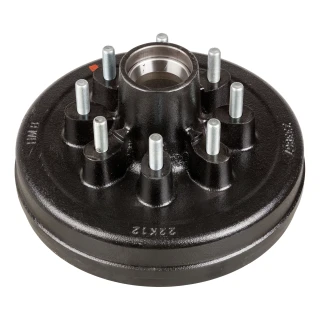 Lippert brake hub fits 7000-lb axle, 8 on 6.5" bolt pattern, iron build