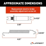 Lippert replacement adjustment screw kit for RV trailer brakes