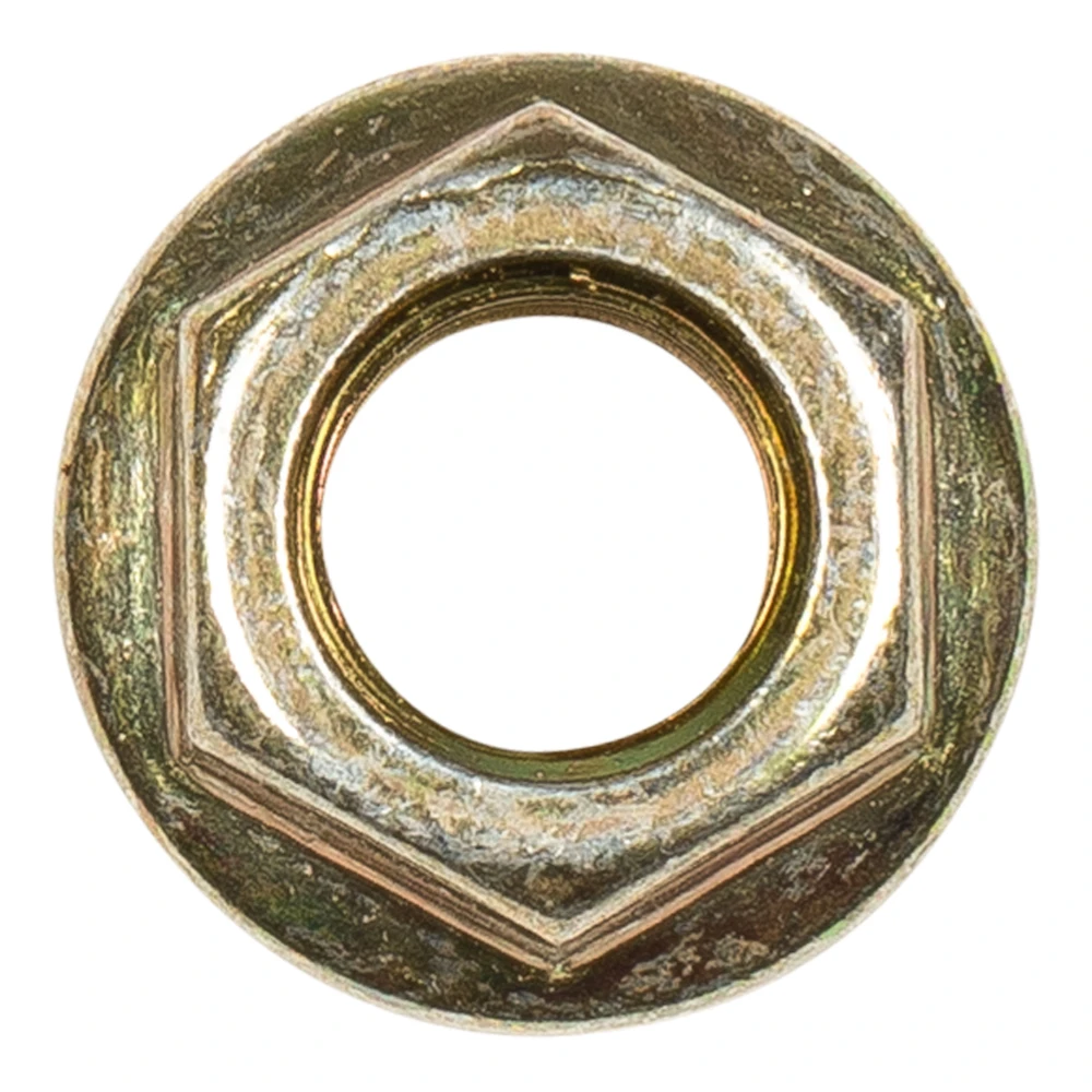 Lippert hex flange nut with 3/8 inch-24 threading, for axle systems
