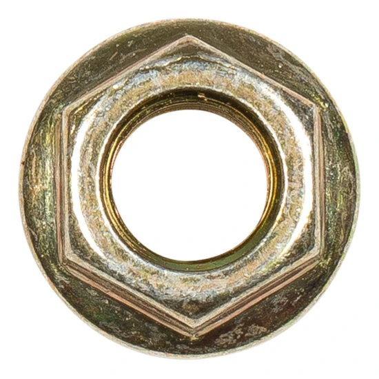 Lippert hex flange nut with 3/8 inch-24 threading, for axle systems