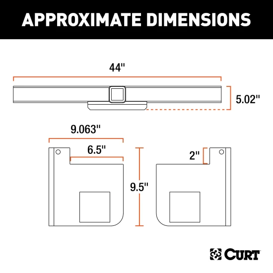 CURT weld on trailer hitch receiver with adjustable fit for trucks and SUVs, corrosion-resistant finish