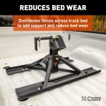 CURT CrossWing 5th wheel hitch supports for truck bed protection