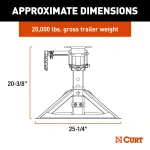 CrossWing 5th wheel hitch featuring high-grade steel and ShockDrop technology for smooth towing