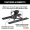 CrossWing 5th wheel hitch featuring high-grade steel and ShockDrop technology for smooth towing