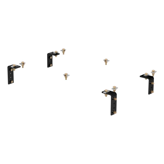 CURT universal 5th wheel brackets providing a secure mounting point for hitch installation