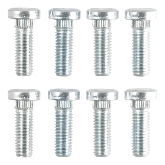 Set of eight CURT 5th wheel mounting bolts with zinc finish for trailer hitch installation
