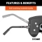CURT A25 5th wheel hitch with cast yoke and poly-torsion inserts for smooth towing.