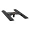CURT adapter plate converting gooseneck hitch to 5th wheel rails, supports up to 20K lbs.
