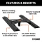 CURT adapter plate converting gooseneck hitch to 5th wheel rails, supports up to 20K lbs.