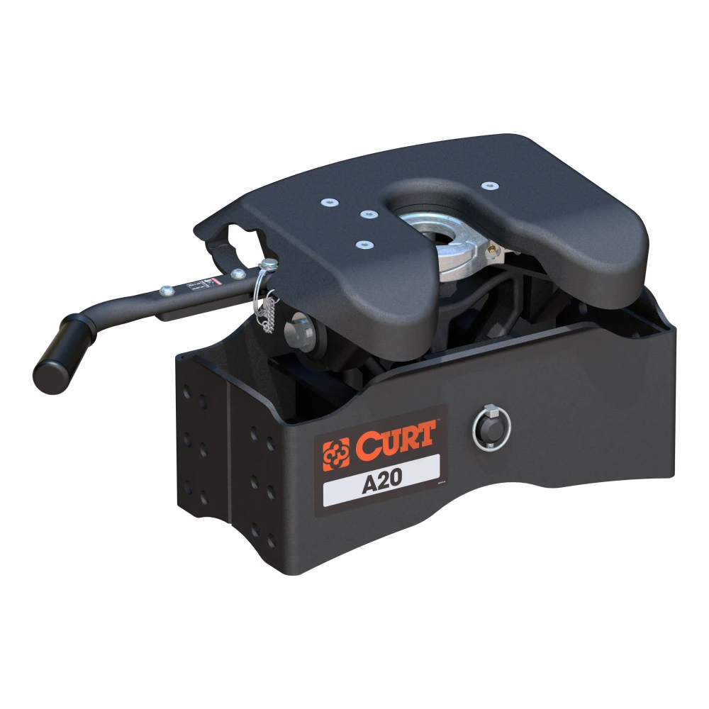 CURT A20 5th wheel hitch with patented yoke and powder coat finish