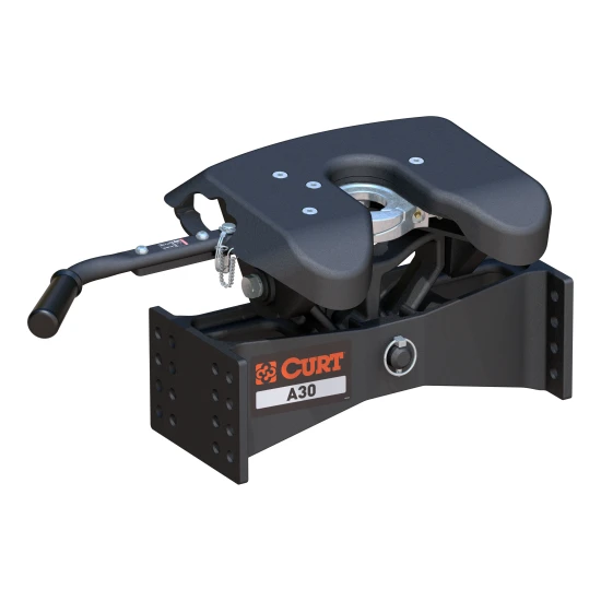 CURT A30 5th wheel hitch with cast yoke and black carbide finish