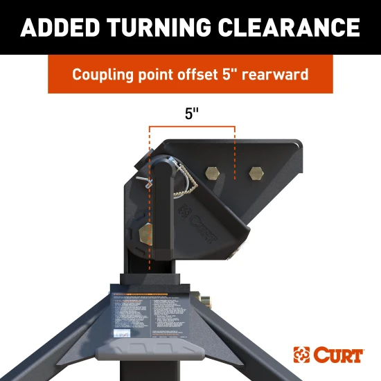 CrossWing 5th wheel hitch featuring ShockDrop technology and a lightweight, durable steel frame.