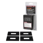CURT 5th wheel rail sound dampeners to reduce towing noise, set of four neoprene pads.