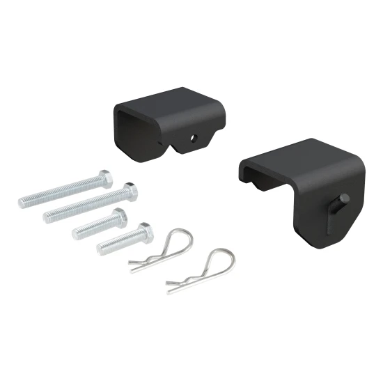 CURT weight distribution hitch showcasing clamp-on brackets and durable powder coat finish for trailers