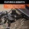 CURT round bar weight distribution hitch with integrated lubrication for level towing