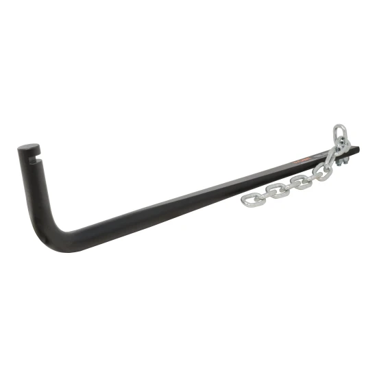 CURT weight distribution hitch replacement spring bar fits round bar models with forged steel construction and durable finish.