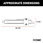 CURT sway control unit installed to stabilize trailer and reduce sway during towing