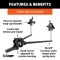 CURT weight distribution hitch with 2-inch shank and forged steel spring bars