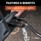 CURT weight distribution hitch with 2-inch shank and forged steel spring bars