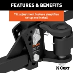 CURT TruTrack weight distribution hitch with integrated sway control system