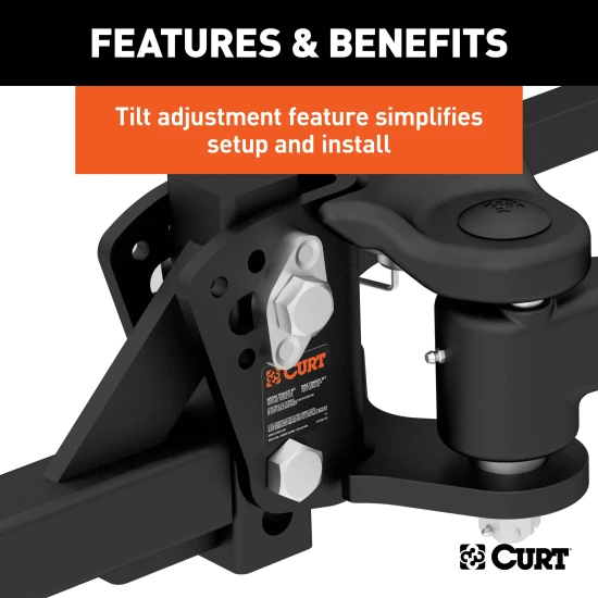 CURT TruTrack weight distribution hitch with integrated sway control system