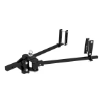 CURT TruTrack weight distribution hitch with integrated sway control, featuring a unique spring and cam system