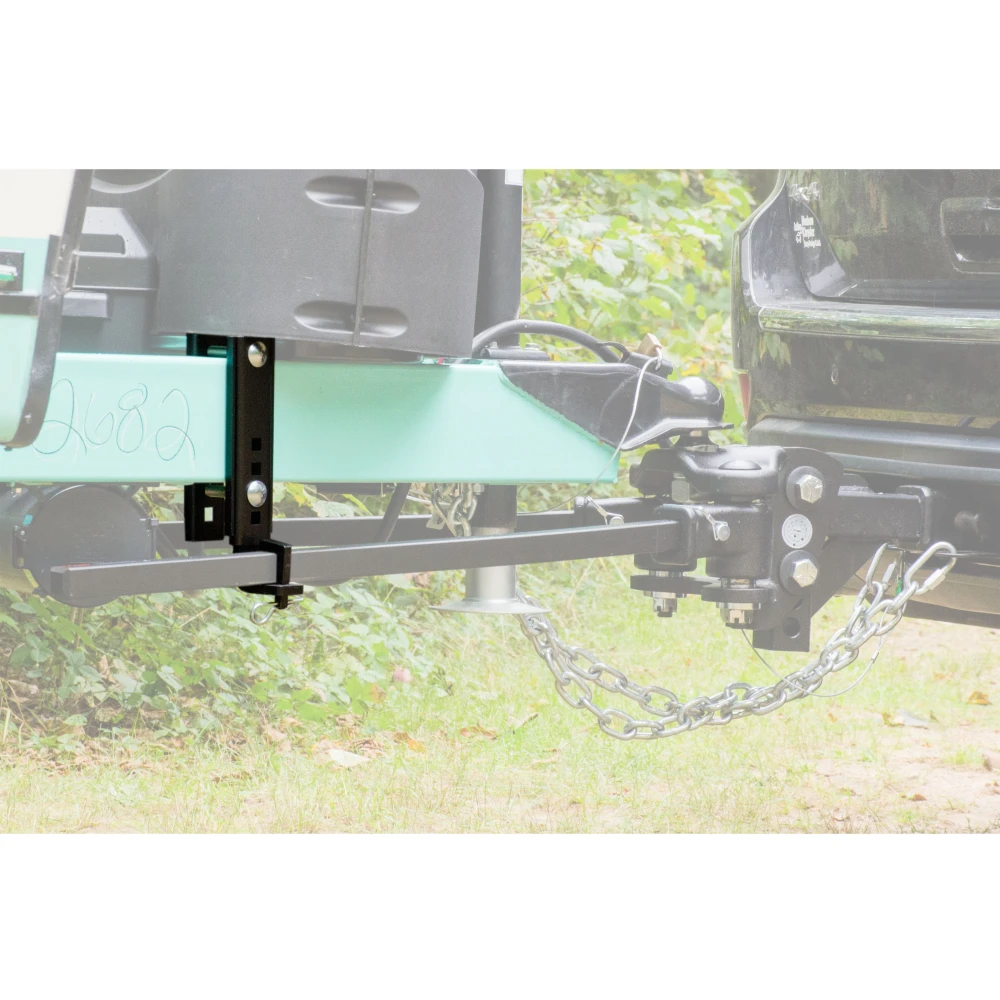CURT TruTrack weight distribution hitch with integrated sway control and replacement brackets.