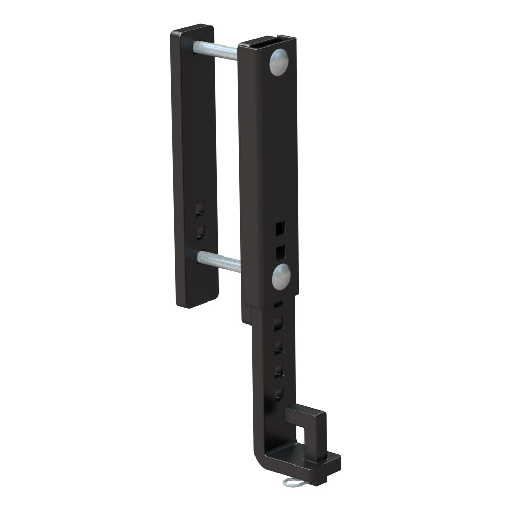 Heavy-duty CURT TruTrack adjustable support brackets for trailer hitches