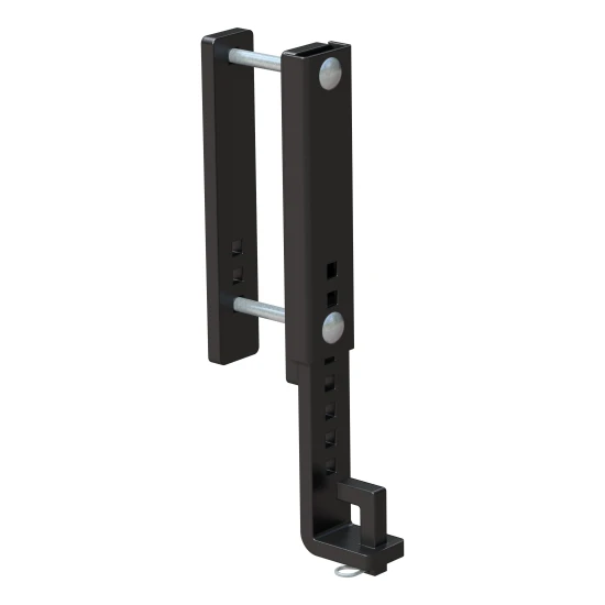 Heavy-duty CURT TruTrack adjustable support brackets for trailer hitches