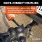 CURT TruTrack hitch with black powder coat finish and quick-connect coupler