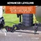CURT TruTrack hitch with black powder coat finish and quick-connect coupler