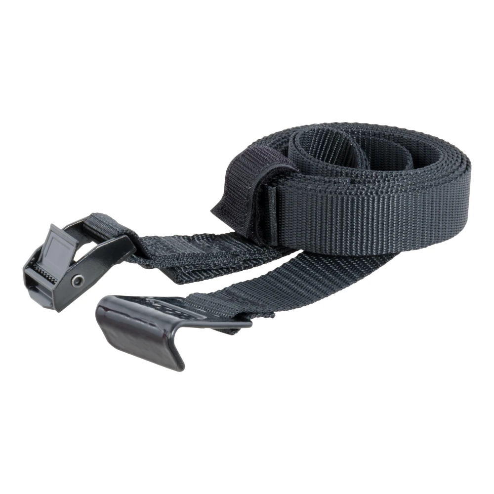 CURT bike rack support strap providing stability for hitch-mounted racks