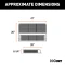 CURT ATV cargo carrier with 41x26 dimensions and 6-inch high sides for secure cargo transport