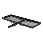 CURT Hitch Cargo Carrier 60 Inch x 20 Inch Tray with Folding Shank 18109